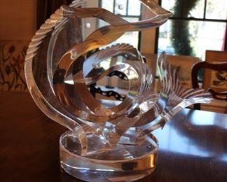 Hivo Van Teal Lucite fish sculpture