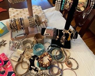 Assorted costume jewelry