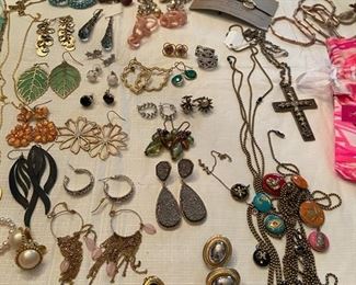 Assorted costume jewelry