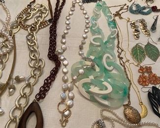 Assorted costume jewelry