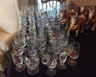 Wonderful slection of german beer glasses 