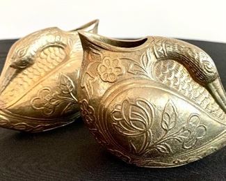 $40. Pair of Sleeping Geese shelf decor. Could be used as bookends or vases.