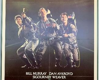 $200. Vintage, framed, foam board  “Ghostbusters” movie poster. Measures 41x27. 