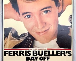 $100. Vintage, framed foam board “Ferris Beuller’s Day Off” movie poster. Measures 41x27.