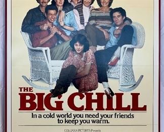 $100. Vintage, framed foam board “The Big Chill” movie poster. Measures 41x27.