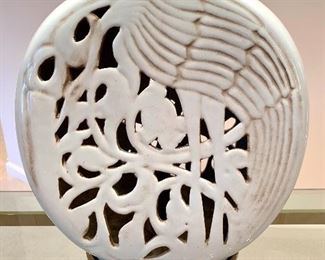 Up close details of Chinoiserie lamps.