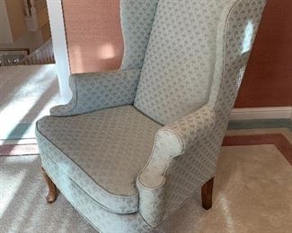 Alternate view of the wingback chairs.