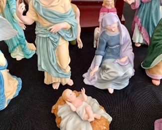 Close up of porcelain figurines by Lenox.