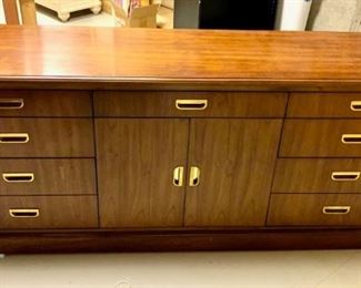 Timeless office credenza by National Mt. Airy. Solid wood. All drawers open smoothly. Clean and in excellent condition. $300