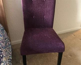 PURPLE ACCENT CHAIR