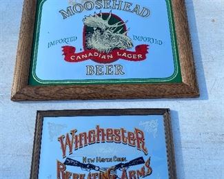 Several Advertising Beer Mirrors(Moosehead/Winchester)