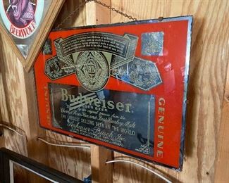 Budweiser Advertising Mirror