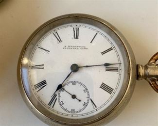 M. Krunholtz Stanford Ct. Pocket Watch/Running