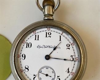 Elgin Pocket Watch(Running/No Crystal)