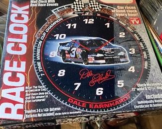 Dale Earnhardt Clock
