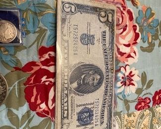 Five Dollar Blue Seal Note