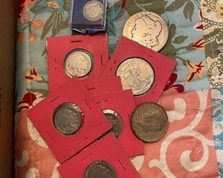 Some Silver Coins/Buffalo Nickels