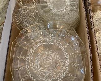 Oyster and Pearl Clear Depression Glass