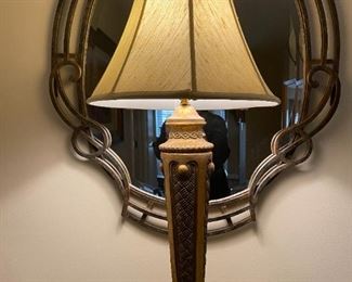 LOT 6635 Black and gold lamp $75