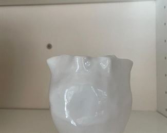 LOT 6715 White decorative vase $15