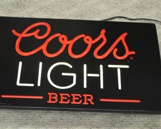 Coors light beer sign