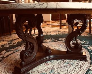 Spanish marble top coffee table 