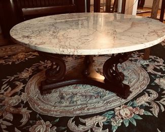 Spanish marble top coffee table 