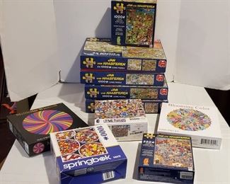 Jigsaw Puzzles, 10 Boxes of 1,000 Pieces