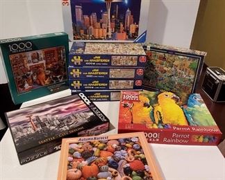 Jigsaw Puzzles, 10 Boxes of 1,000 Pieces