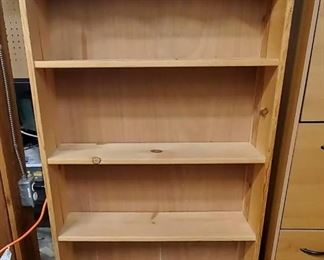 Very Nice 4 Shelf Bookcase, with Varied Woodgrains