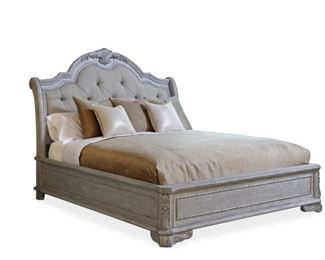 A.R.T Furniture Renaissance King Upholstered Sleigh Bed in Dove Grey 243126-2617