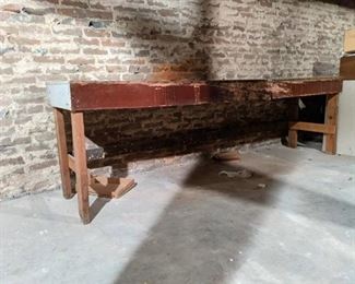 Wooden Work Table, Buyer Responsible For Removal