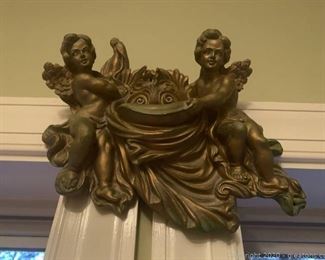 Cherub Wooden Wall Decor