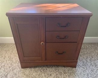 Chest of Drawers With Swing Door and Pull Out Drawers