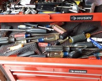 husky 4 Drawer Toolbox with Contents