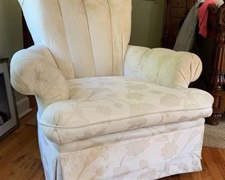 International Furniture Upholstered Swivel Rocking Chair
