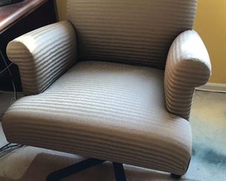 Upholstered office chair - $50