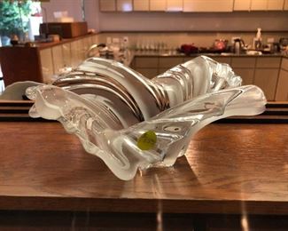 Crystal bowls and glass...