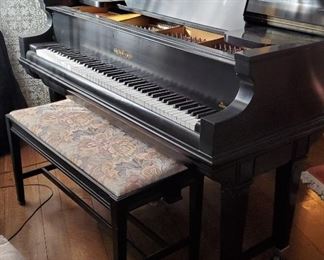 Grand Chickering Player Piano with countless rolls