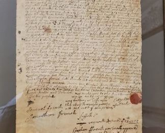 Deed from 1700's