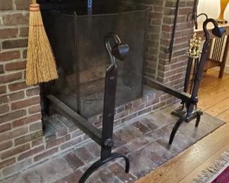 Most unusual Andirons early design