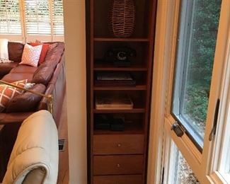 custom narrow cupboard/bookcase