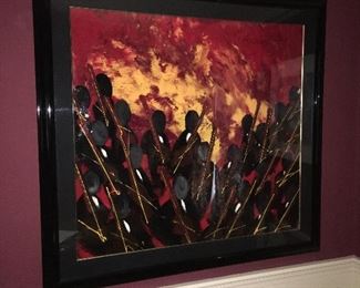 Wonderful large Orchestra painting by Christian Clearebort The Symphany Series.