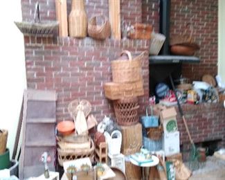 Baskets, Tin Wall Decoration, Vintage Coca Cola Bottles, Wicker Shelf, 