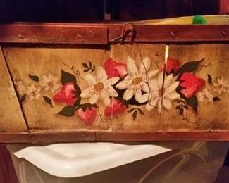 Hand painted flower box
