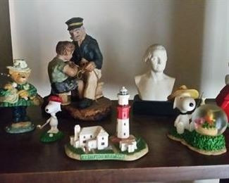Assorted collectible figurines
