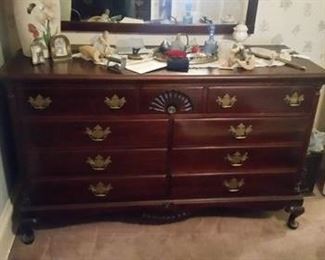 Dresser with mirror