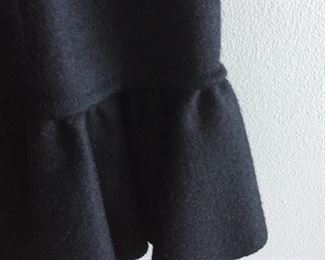 GUCCI BLACK WOOL RUFFLE-TRIMMED DRESS
SIZE SMALL
Bust: 34" Waist: 30" Length: 37"
FABRIC: 100% WOOL
CONDITION: VERY GOOD. LIGHT OVERALL WEAR