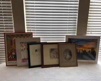 Faces Framed  Unframed