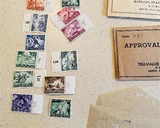  $300-Large stamp collection contains various stamps,  circulated and uncirculated, including WW2 era Nazi Germany stamps.